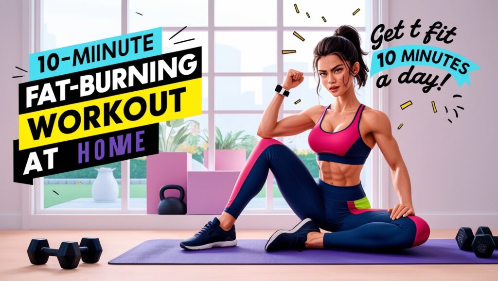 10-minute fat burning workout at home